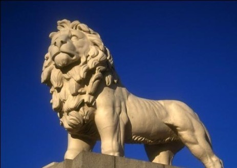 砂岩雕塑-狮子